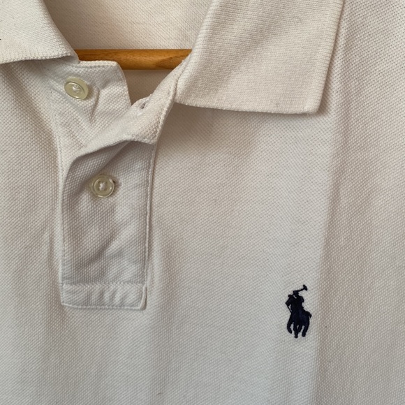 Ralph Lauren Teens Polo Shirt White AU14-16 Cotton Pre Owned GC - Picture 5 of 11